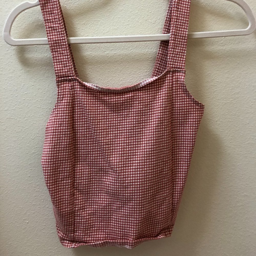 Gingham Crop Top